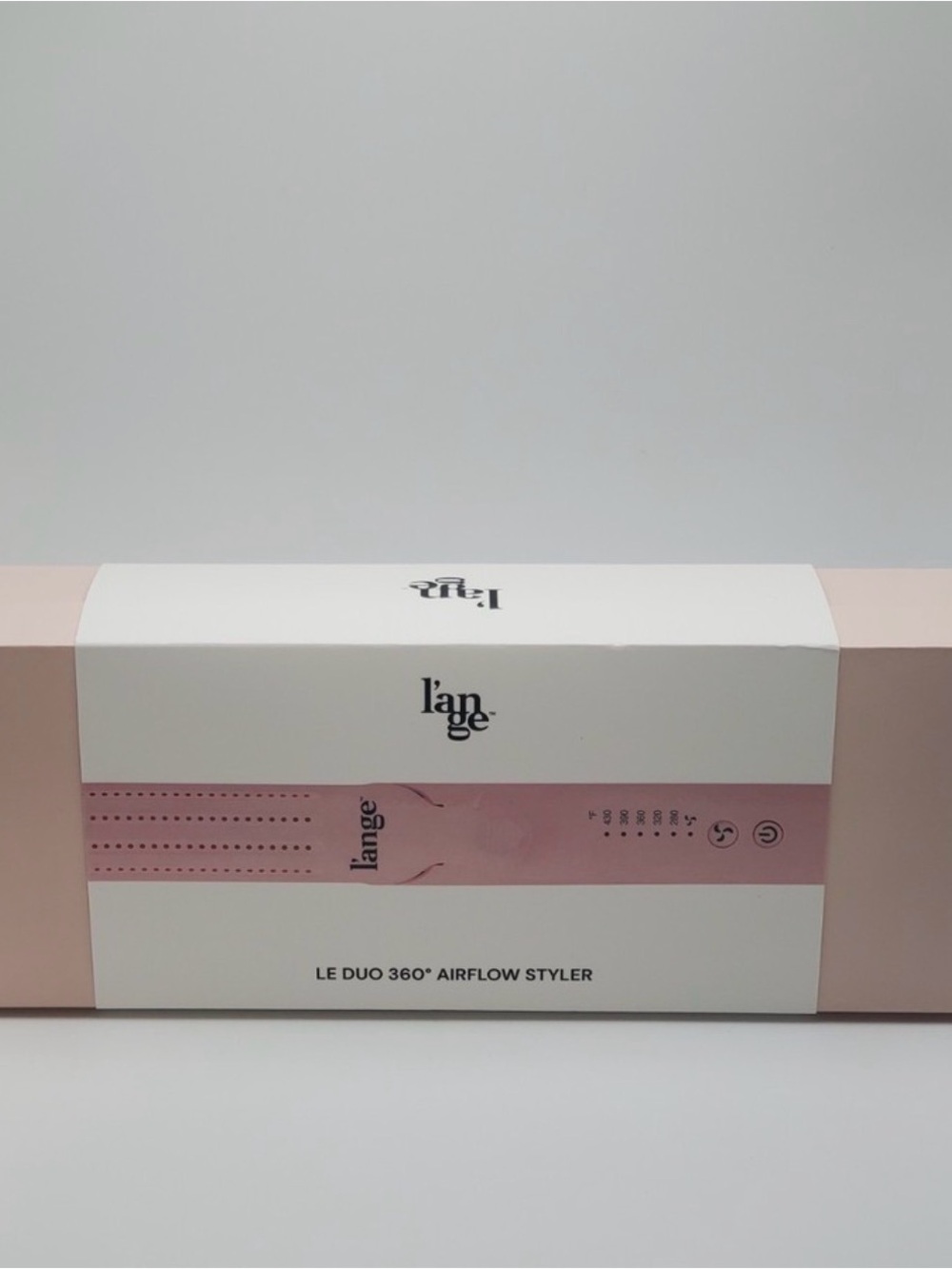 Lange Le Duo Classic 360° Titanium Styler - Light Pink & White